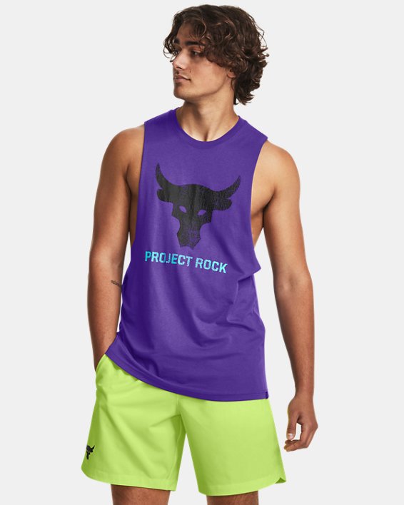 เสื้อแขนกุด Project Rock Brahma Bull สำหรับผู้ชาย in Purple image number 0